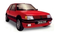  technical specification:  PEUGEOT PEUGEOT 205 GTI 1.6 (105 ch)